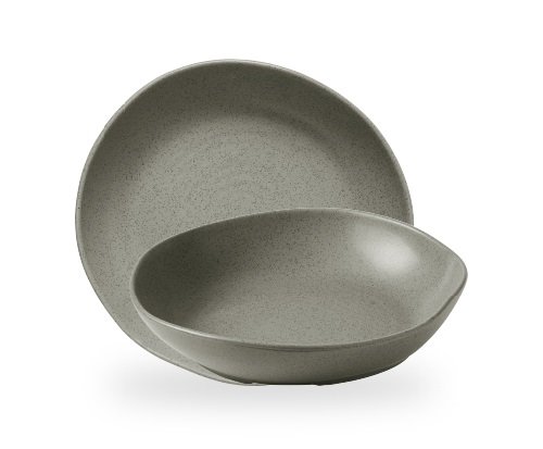 SC Peppercorn Grey Natural Organic Deep Bowl 25cm Carton of 6