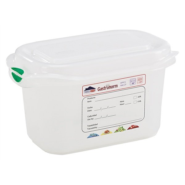 GN Storage Container 1/9 100mm Deep 1L, Pack of 12