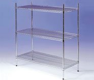 Racking Chrome 3 Tier 600mm x 400mm x 1650mm