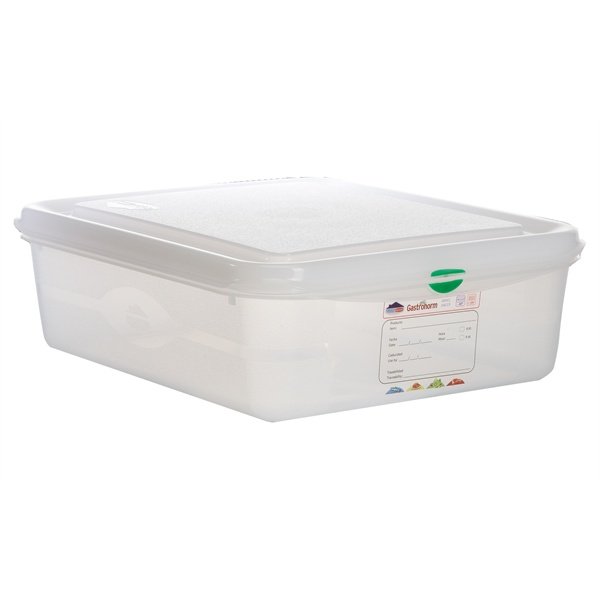 GN Storage Container 1/2 100mm Deep 6.5L, Pack of 6