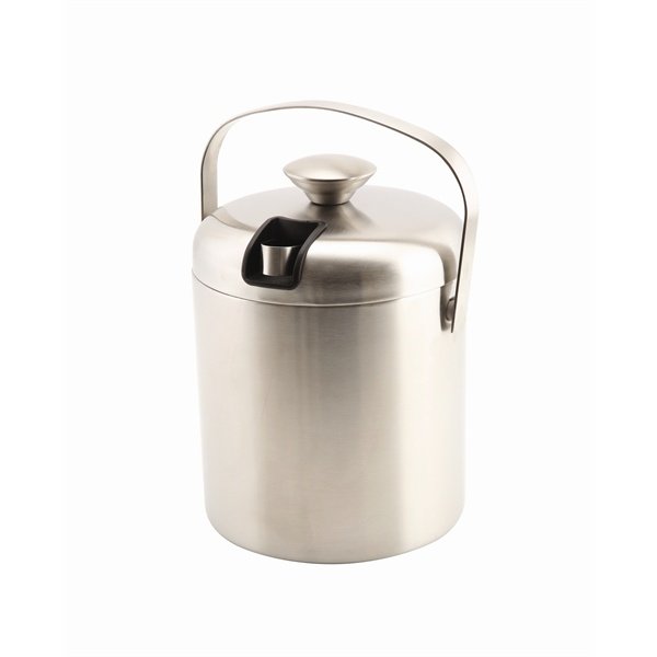Genware Insulated St/St Ice Bucket&Tong 1.2L