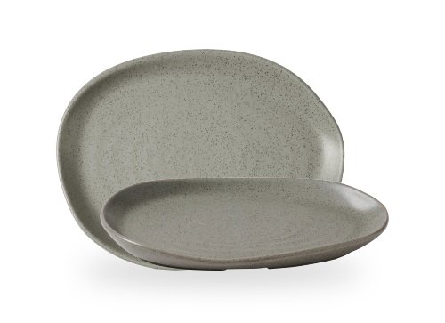 SC Peppercorn Grey Natural Organic Platter 26 x 20cm Carton of 6