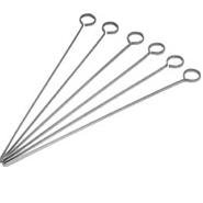 Skewers Stainless Steel 200mm Pack of 6