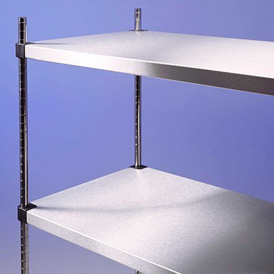 Racking S/S Solid Shelves 4 Tier 600 x 400 x 1800mm