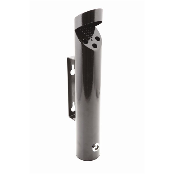 Cylinder Wall-Mounted Black Ashtray 46X7.5cm