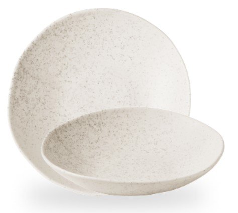 SC Barley White Natural Organic Coupe Bowl 22cm Carton of 6