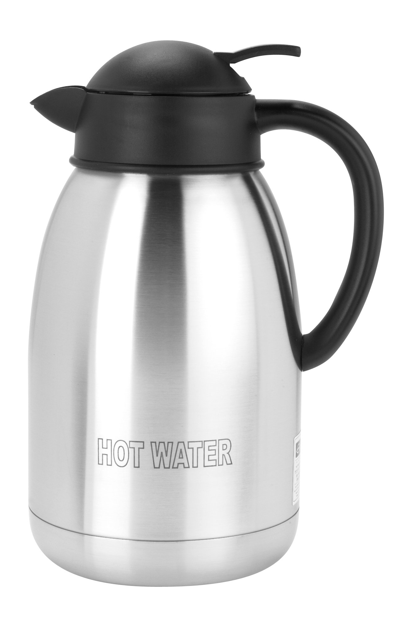 Beverage Jug Stainless Steel 'Hot Water' 1.2 Litre