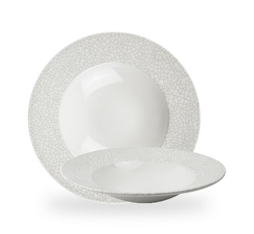Viana Charcoal Grey Profile Wide Rim Bowl 28cm Carton of 12