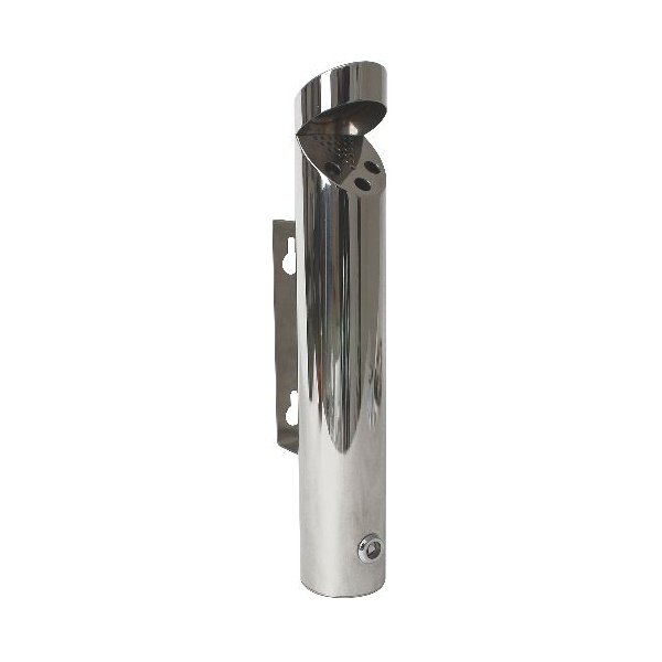 Cylinder Wall-Mounted St/St. Ashtray 46X7.5cm