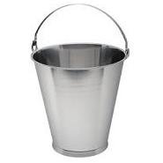 Swedish S/St  Skirted Bucket 12L Graduated
