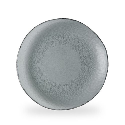 Viana Glass Dusk Organic Plate 22.5cm Carton of 6